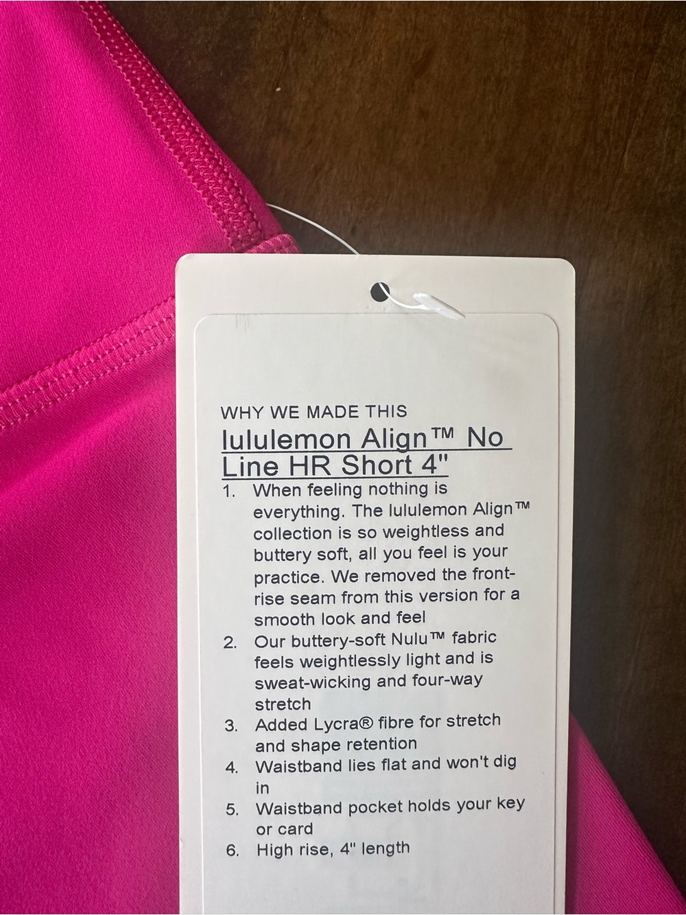 Lululemon Flow Y Bra & Align No Line HR Short 4” Matching Set Pink Flare Sz 6 - Picture 7 of 8